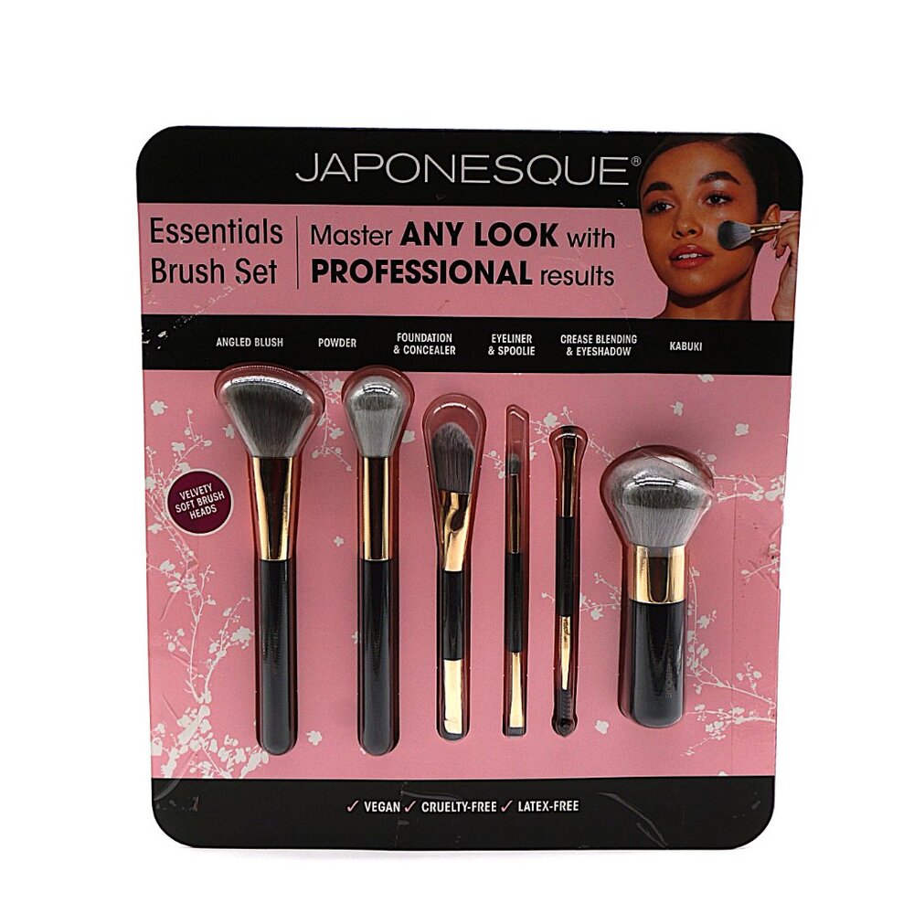 Japonesque 6-Piece Essentials‎ Makeup Brush Set NEW Open Box